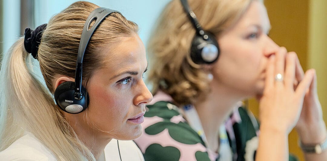 What is simultaneous interpretation?