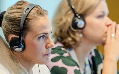 What is simultaneous interpretation?